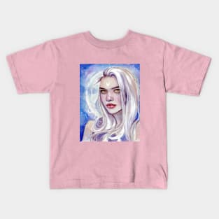 Fantasy moon girl Kids T-Shirt